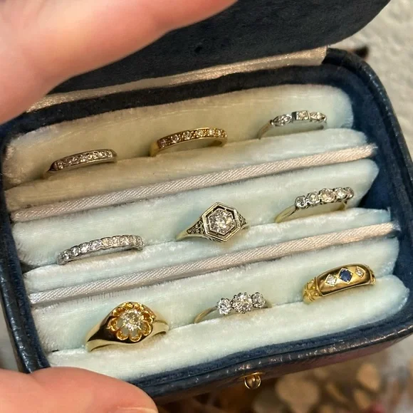 Antique 18K Gold Diamond Rings (All for Sale) - Picture 6 of 16